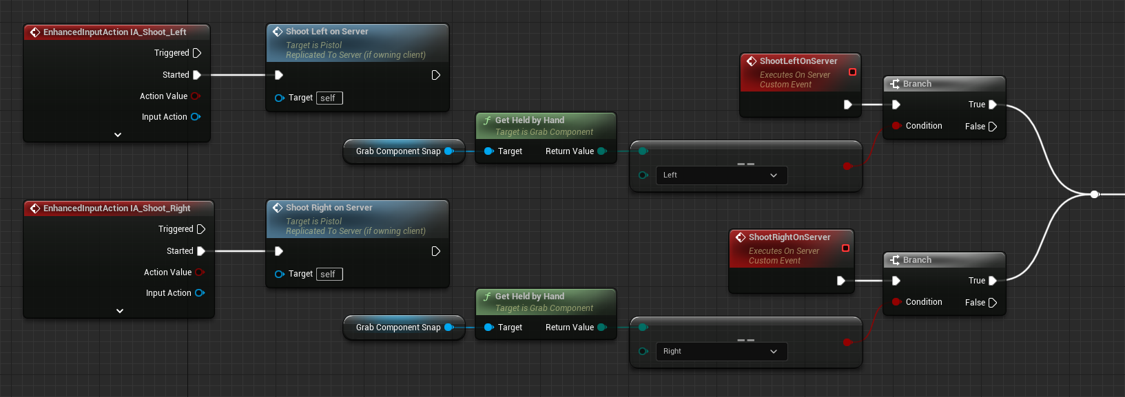 Pistol shoot Blueprint code